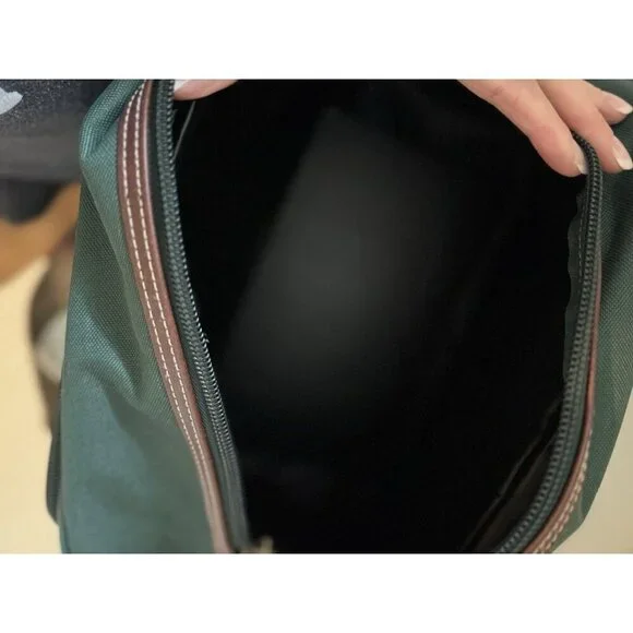 Vintage McLlin Green Nylon Weekender Bag Carry-On Retro Gym Duffel - Picture 6 of 6